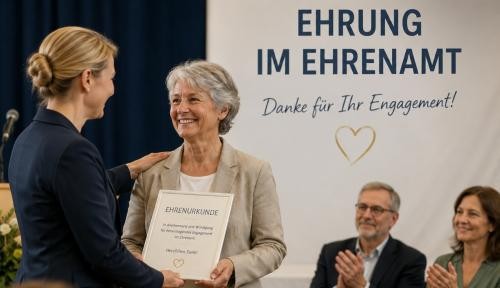Ehrung im Ehrenamt Ehrung im Ehrenamt